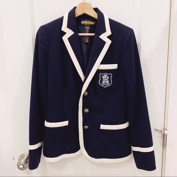 Ralph Lauren Jackets & Blazers - Rugby RL Navy Rowing Blazer with Crest